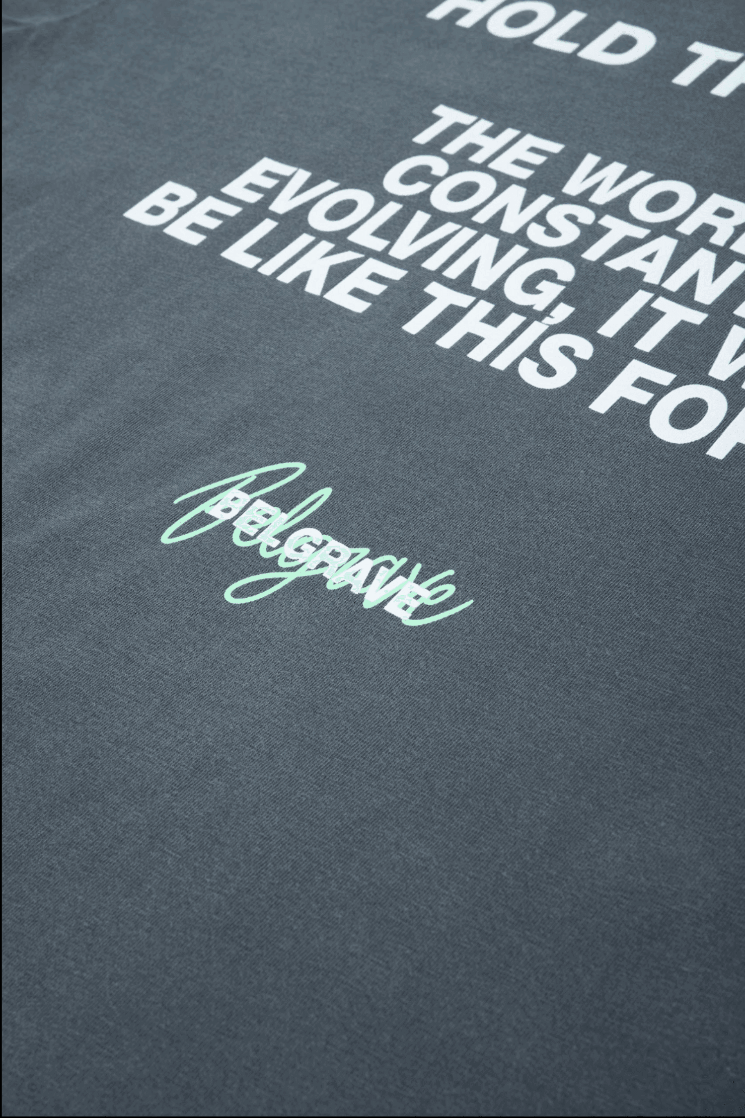 GRAPHITE "BELGRAVE" TEE - YUXUS