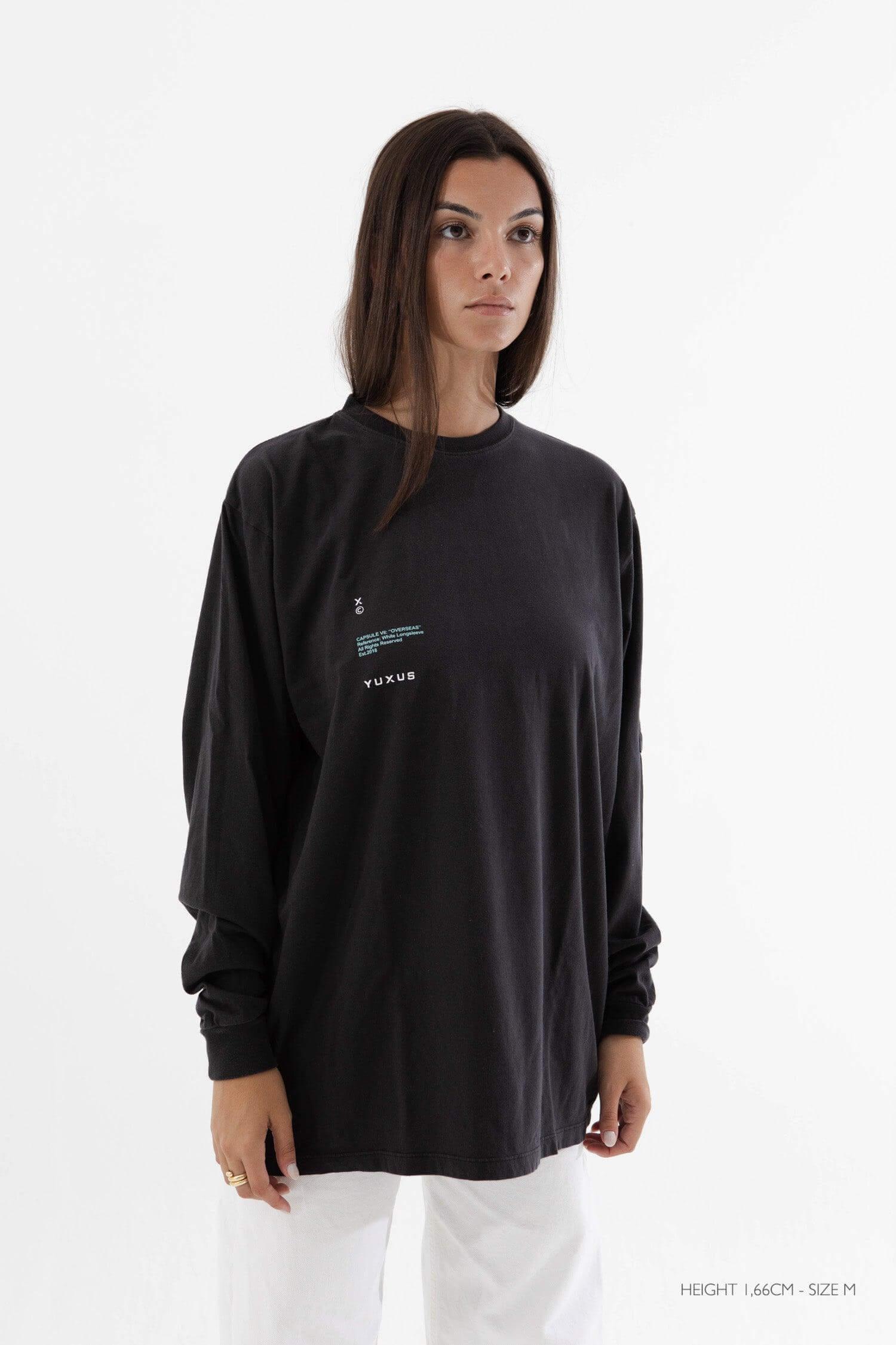 BLACK "OVERSEAS" LONG SLEEVE - YUXUS