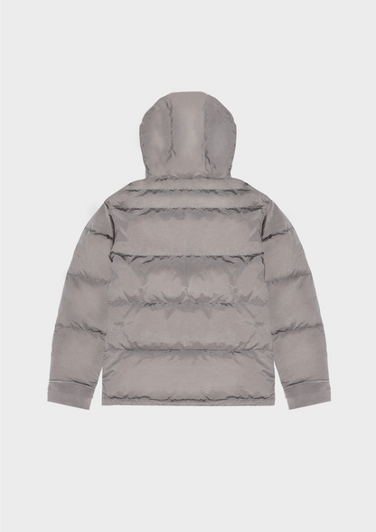 GREY "CLUB" FEATHER COAT