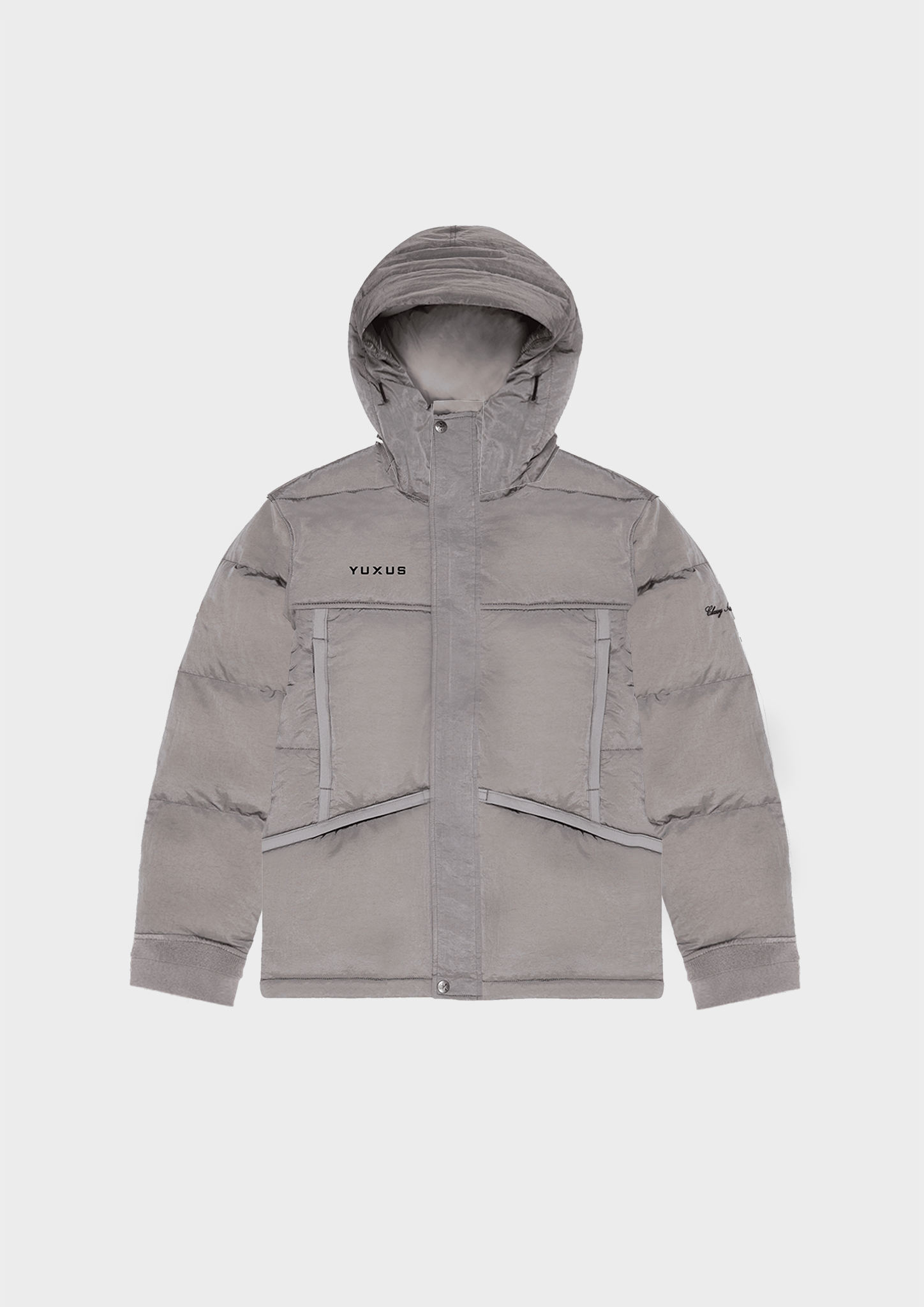 GREY "CLUB" FEATHER COAT