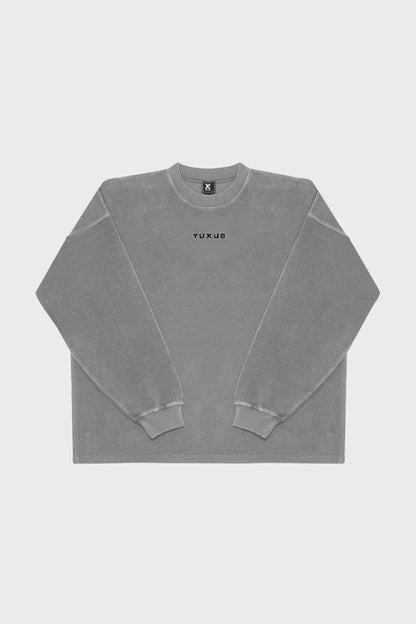 SILVER "CRONOS" REVERSE CREWNECK