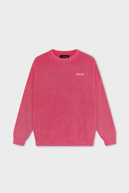 CERISE "VOYAGER" KNIT SWEATER