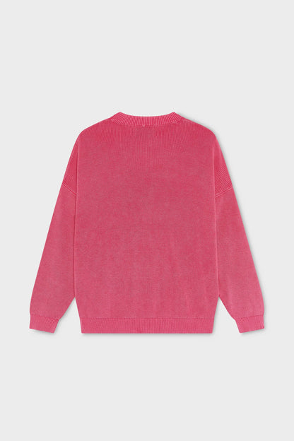 CERISE "VOYAGER" KNIT SWEATER