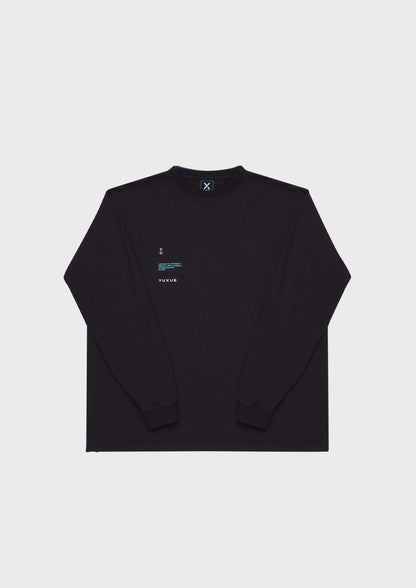 BLACK "OVERSEAS" LONG SLEEVE - YUXUS