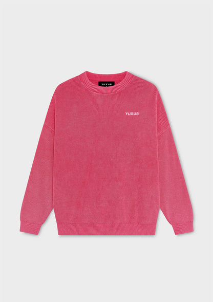 CERISE "VOYAGER" KNIT SWEATER