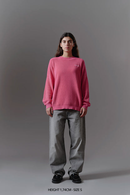 CERISE "VOYAGER" KNIT SWEATER