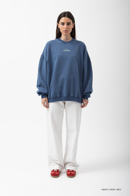 NAUTICAL "AZURE" CREWNECK