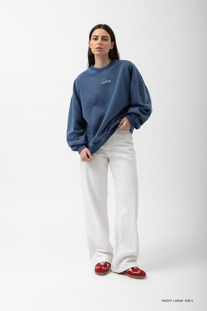 NAUTICAL "AZURE" CREWNECK