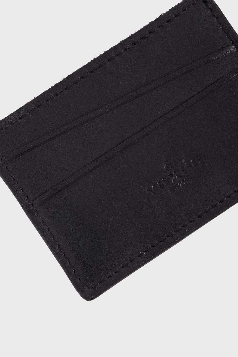 BLACK "FIVTH" CARD HOLDER - YUXUS