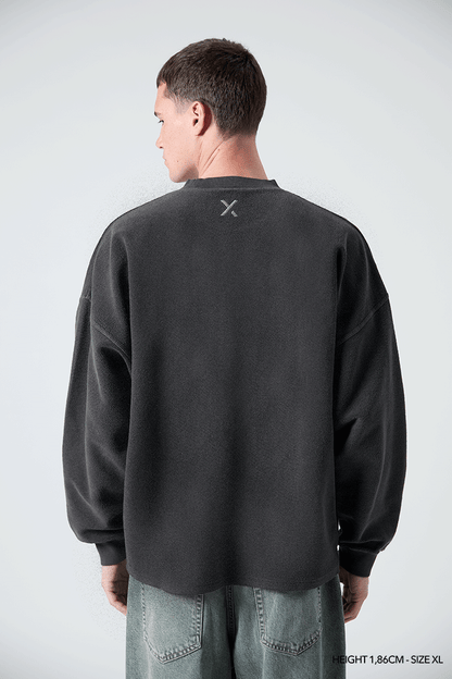 COAL "CRONOS" REVERSE CREWNECK