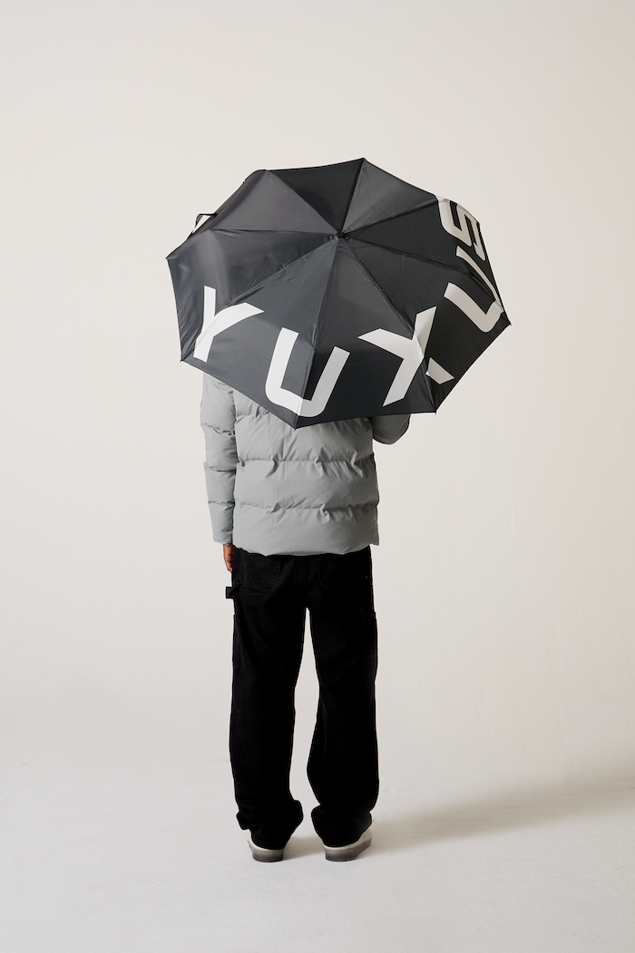 BLACK "GRAYSCALE" UMBRELLA